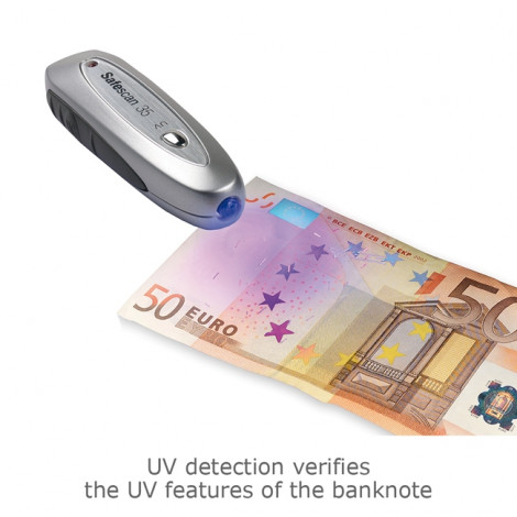 SAFESCAN | 35 | Grey | Suitable for Banknotes, ID documents | Number of detection points 3