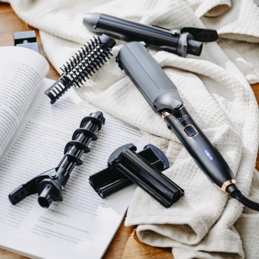 Adler Hair Styling Set 5-in-1 | AD 2028 | Ceramic heating system | 1200 W | Black