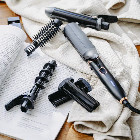 Adler Hair Styling Set 5-in-1 | AD 2028 | Ceramic heating system | 1200 W | Black