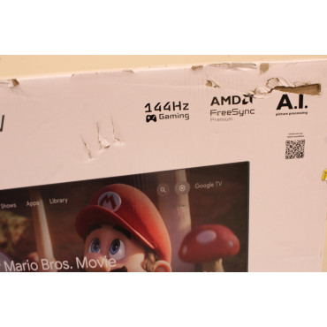 SALE OUT. Sharp 43HR7265E | 43 | Smart TV | Google TV | Black | DAMAGED PACKAGING