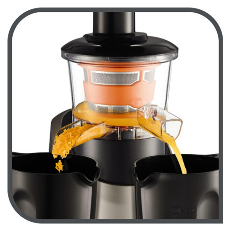 TEFAL | Slow Juicer | ZC255B38 | Type Electric | Silver/ black | 200 W | Extra large fruit input | Number of speeds 2 | 82 RPM