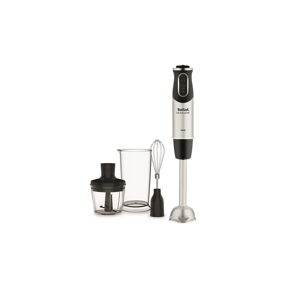 TEFAL | Blender | Quickchef 3-in-1 HB656838 | Hand Blender | 1000 W | Number of speeds 20 | Turbo mode | Chopper | Black