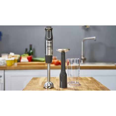 TEFAL | Blender | Quickchef 3-in-1 HB656838 | Hand Blender | 1000 W | Number of speeds 20 | Turbo mode | Chopper | Black