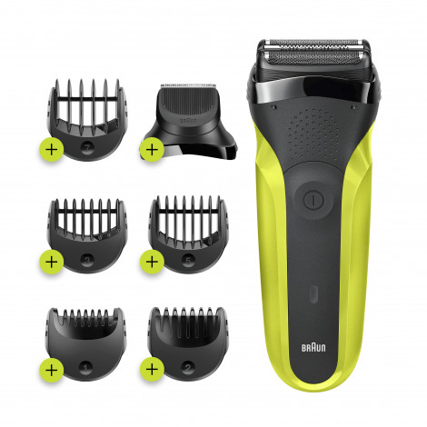 Braun | Shaver | Series 3 Shave&Style 300BT | Operating time (max) 30 min | NiMH | Black/Green