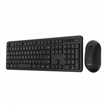 Asus CW100 | Keyboard and Mouse Set | Wireless | Russian | Black | RF 2.4GHz
