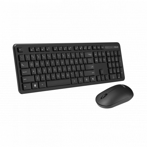 Asus CW100 | Keyboard and Mouse Set | Wireless | Russian | Black | RF 2.4GHz