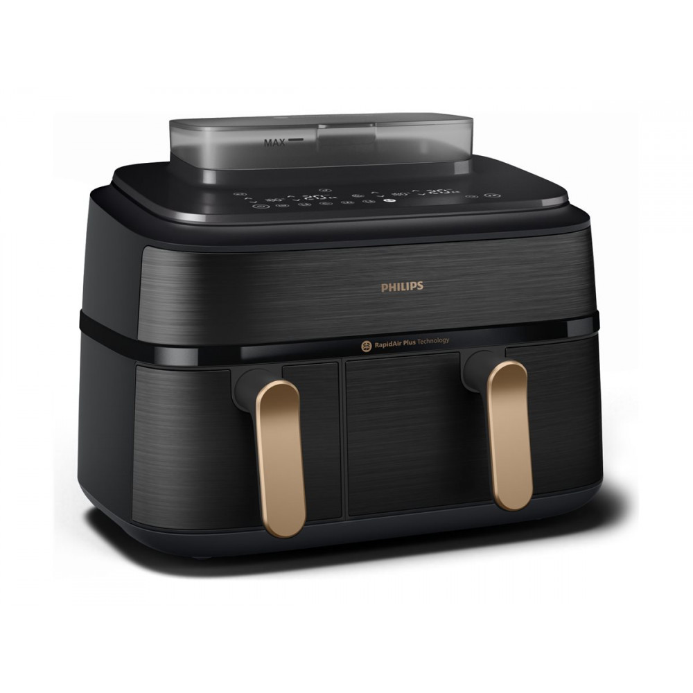 Philips Dual Steam Air Fryer | NA552/00 5000 Series | Power 2750 W | Capacity 9 L | RapidAir Plus | Black
