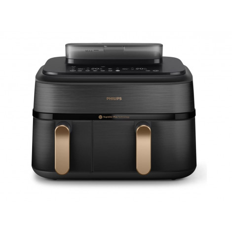 Philips Dual Steam Air Fryer | NA552/00 5000 Series | Power 2750 W | Capacity 9 L | RapidAir Plus | Black