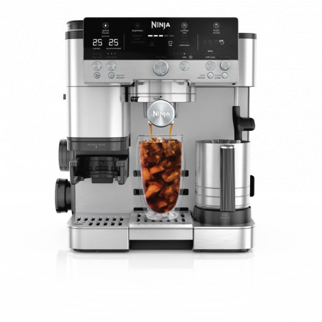 NINJA Espresso Coffee Maker | ES601EU Luxe Café Premier | Pump pressure 11 bar | Built-in milk frother | Ground | 1650 W | Black