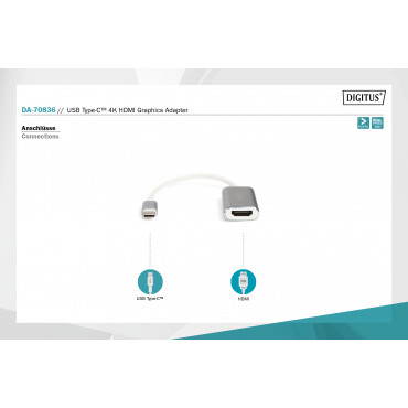 Digitus USB-C 3.2 Gen 1 to HDMI Graphic Adapter | DA-70836