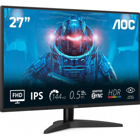AOC | 27B36X | 27 " | IPS | FHD | 16:9 | 144 Hz | 4 ms | 1920 x 1080 pixels | 300 cd/m | HDMI ports quantity 1 | Black