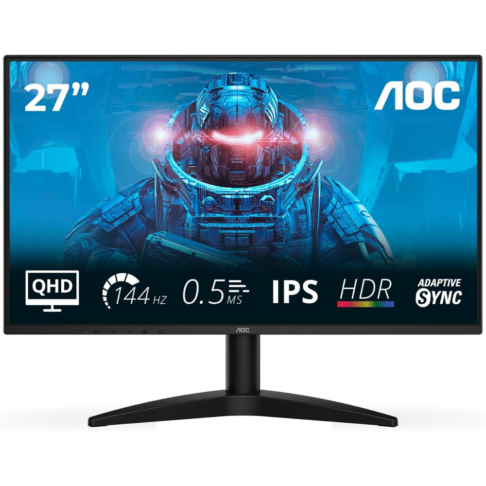 AOC | Q27B36X | 27 " | IPS | QHD | 16:9 | 144 Hz | 4 ms | 2560 x 1440 pixels | 300 cd/m | HDMI ports quantity 1 | Black