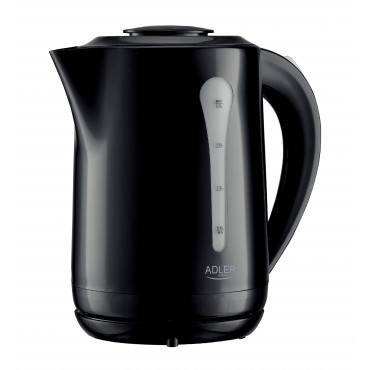 Adler Kettle | AD 1244 | Electric | 1850 W | 2.5 L | Plastic | 360 rotational base | Black