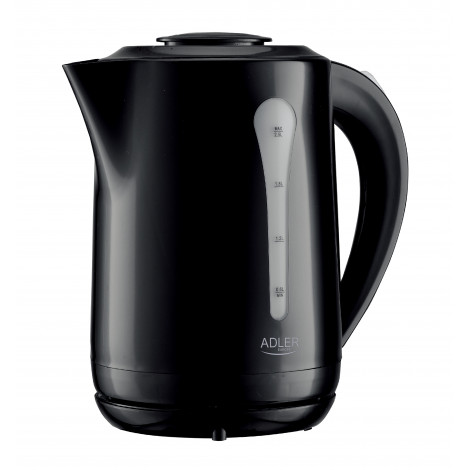 Adler Kettle | AD 1244 | Electric | 1850 W | 2.5 L | Plastic | 360 rotational base | Black