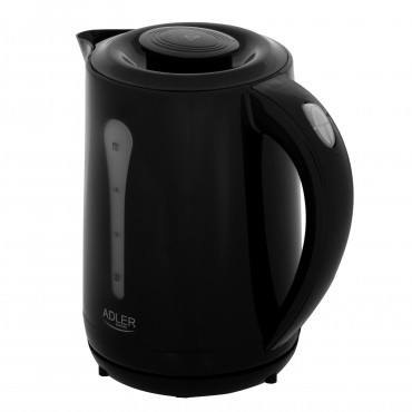 Adler Kettle | AD 1244 | Electric | 1850 W | 2.5 L | Plastic | 360 rotational base | Black