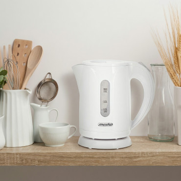 Mesko Kettle | MS 1376 | Electric | 850 W | 0.8 L | Plastic | 360 rotational base | White