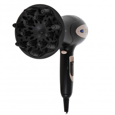 Mesko Hair Dryer | MS 2287 | 2200 W | Number of temperature settings 3 | Diffuser nozzle | Black/Champagne