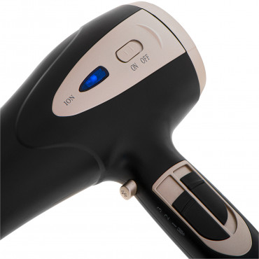 Mesko Hair Dryer | MS 2287 | 2200 W | Number of temperature settings 3 | Diffuser nozzle | Black/Champagne