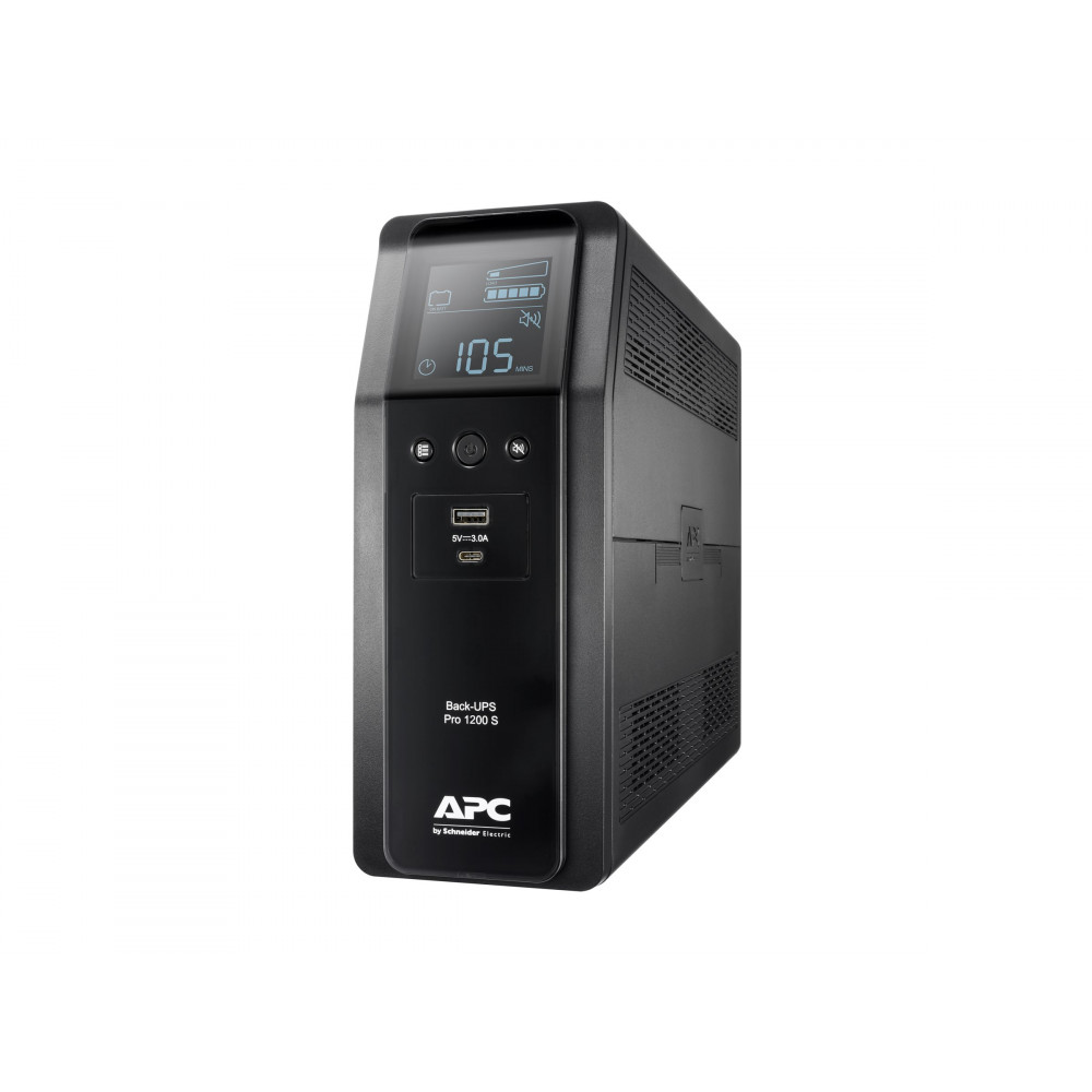 APC Back UPS Pro BR 1200VA, Sinewave,8 Outlets, AVR, LCD interface | Schneider Electric
