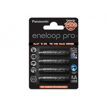 Panasonic | Rechargeable Batteries | ENELOOP Pro BK-3HCDE/4BE | AA | 2500 mAh | 4 pc(s)