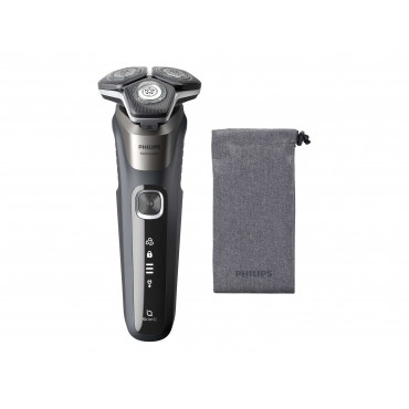 Philips Shaver | S5887/10 Series 5000 | Operating time (max) 60 min | Wet & Dry | Lithium Ion | Gray
