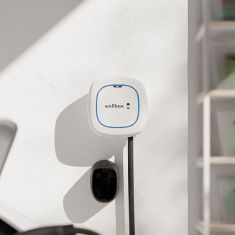 Wallbox Electric Vehicle charge | Pulsar Max | 22 kW | Wi-Fi, Bluetooth | 5 m | White