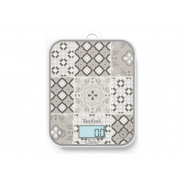 TEFAL Electronic Kitchen Scale | Optiss BC50D6V0 | Graduation 0.5/1 g | Display type LCD | Mozaic Decor