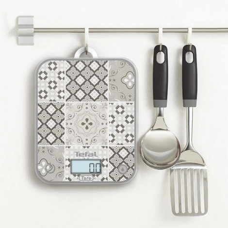 TEFAL Electronic Kitchen Scale | Optiss BC50D6V0 | Graduation 0.5/1 g | Display type LCD | Mozaic Decor