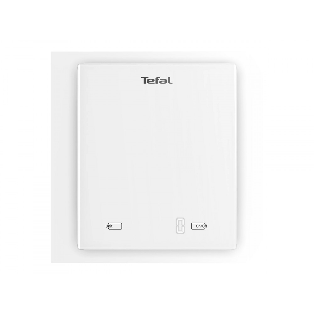 TEFAL Digital Kitchen Scale | Essential BC5504V0 | Graduation 1 g | White