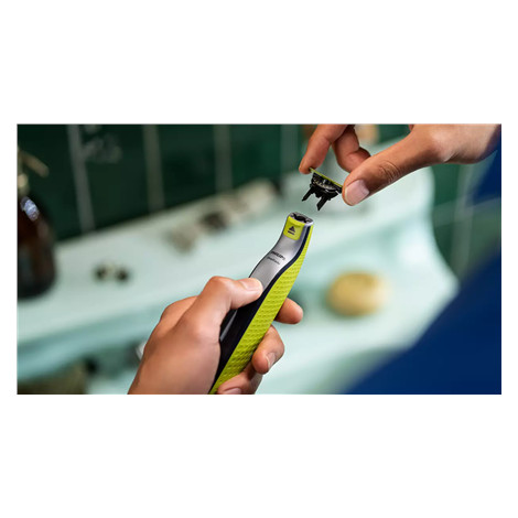 Philips | Replaceable Blade (4 pcs) | OneBlade QP440/50 | Black/Green