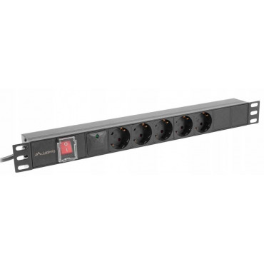 LANBERG PDU 1U 10A 5x...