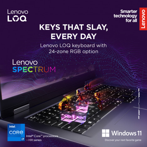 Lenovo LOQ 17IRX10 17.3 FHD i7-13650HX/16GB/1TB/NVIDIA GF RTX 5060 8GB/WIN11 Home/ENG Backlit kbd/Luna Grey/2Y Warranty | Lenovo