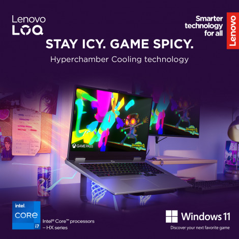 Lenovo LOQ 17IRX10 17.3 FHD i7-13650HX/16GB/1TB/NVIDIA GF RTX 5060 8GB/WIN11 Home/ENG Backlit kbd/Luna Grey/2Y Warranty | Lenovo