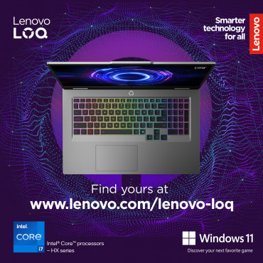 Lenovo LOQ 17IRX10 17.3 FHD i7-13650HX/16GB/1TB/NVIDIA GF RTX 5060 8GB/WIN11 Home/ENG Backlit kbd/Luna Grey/2Y Warranty | Lenovo
