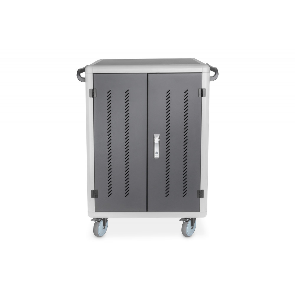 Digitus | Black | Charging Trolley 30 Notebooks / Tablets up to 16" | Pressure lock system with swiveling lever handle on the fr