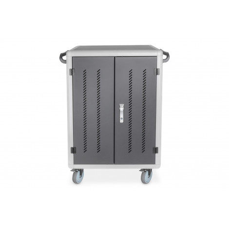 Digitus | Black | Charging Trolley 30 Notebooks / Tablets up to 16" | Pressure lock system with swiveling lever handle on the fr