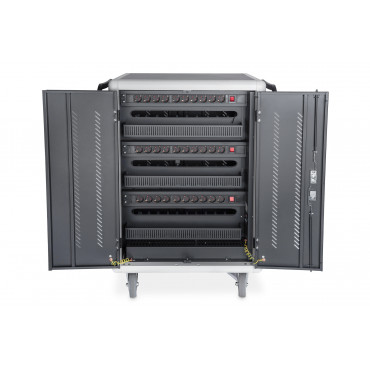 Digitus | Black | Charging Trolley 30 Notebooks / Tablets up to 16" | Pressure lock system with swiveling lever handle on the fr