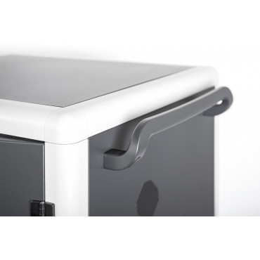 Digitus | Black | Charging Trolley 30 Notebooks / Tablets up to 16" | Pressure lock system with swiveling lever handle on the fr