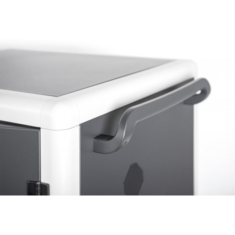 Digitus | Black | Charging Trolley 30 Notebooks / Tablets up to 16" | Pressure lock system with swiveling lever handle on the fr