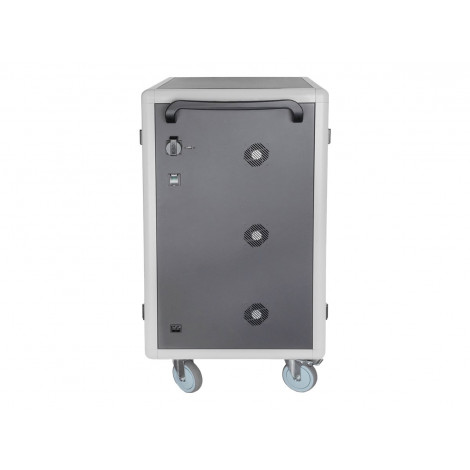 Digitus | Black | Charging Trolley 30 Notebooks / Tablets up to 16" | Pressure lock system with swiveling lever handle on the fr