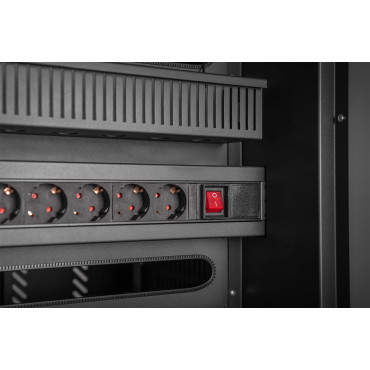 Digitus | Black | Charging Trolley 30 Notebooks / Tablets up to 16" | Pressure lock system with swiveling lever handle on the fr