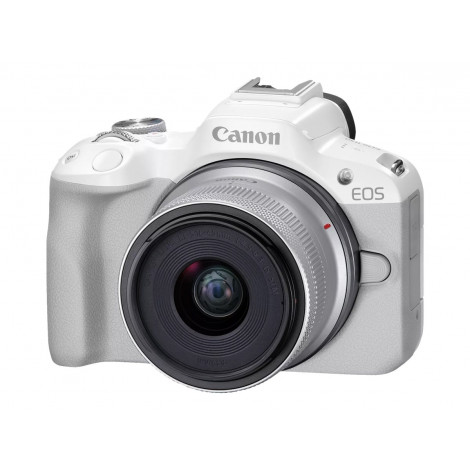 Canon | EOS R50 WH + RF-S 18-45mm F4.5-6.3 IS STM (SIP) | Megapixel 24.2 MP | Image stabilizer | ISO sensitivity (max) 32000 | D