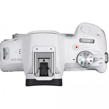 Canon | EOS R50 WH + RF-S 18-45mm F4.5-6.3 IS STM (SIP) | Megapixel 24.2 MP | Image stabilizer | ISO sensitivity (max) 32000 | D