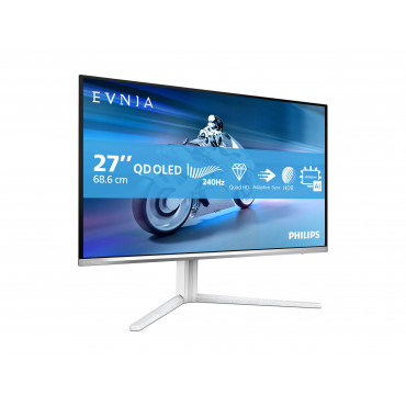 Philips 27M2N6501L/00 | 27 " | QD-OLED | 16:9 | 240 Hz | 0.03 ms | 2560 x 1440 pixels | 400 cd/m | HDMI ports quantity 2 | White