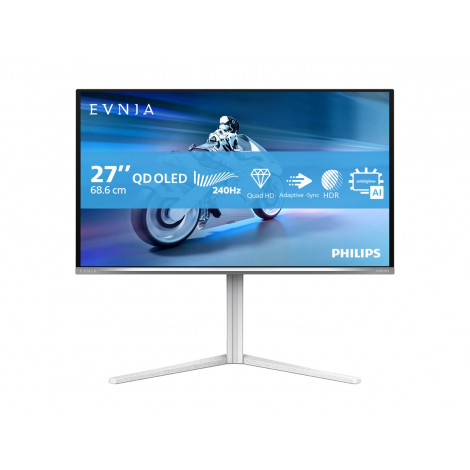Philips 27M2N6501L/00 | 27 " | QD-OLED | 16:9 | 240 Hz | 0.03 ms | 2560 x 1440 pixels | 400 cd/m | HDMI ports quantity 2 | White