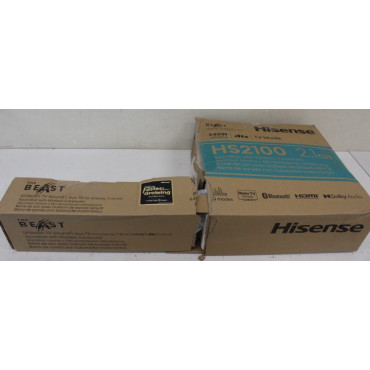 SALE OUT. Hisense HS2100 Soundbar System | Hisense Soundbar System | HS2100 | USB port | DAMAGED PACKAGING | AUX in | Bluetooth