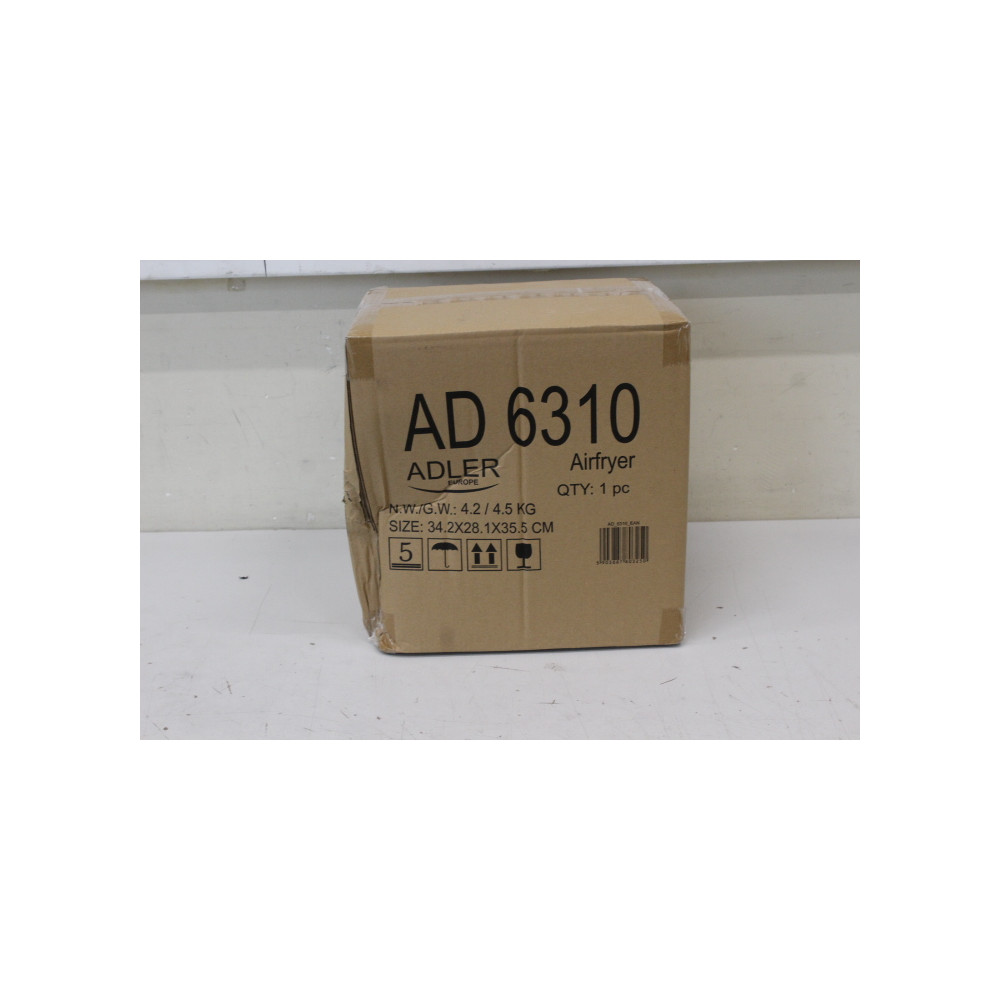 SALE OUT. Adler | Airfryer | AD 6310 | Power 2200 W | Capacity 3 L | High-volume hot-air circulation technology | Black | DAMAGE