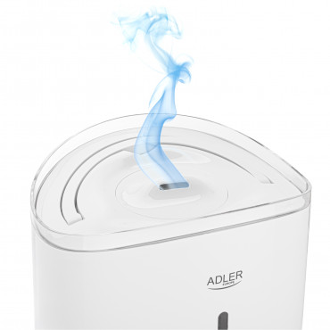 Adler Humidifier | AD 7971 | 30 W | Water tank capacity 5 L | Ultrasonic | Humidification capacity 100-250 ml/hr | White