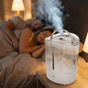 Adler Humidifier | AD 7971 | 30 W | Water tank capacity 5 L | Ultrasonic | Humidification capacity 100-250 ml/hr | White