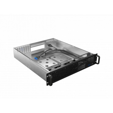 Lanberg Rackmount Server Chassis ATX 520/12 19"/2U | SC01-5202-12B | Black